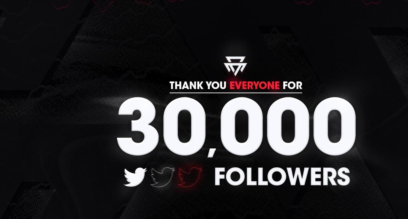 Thank you for 30,000 followers graphic