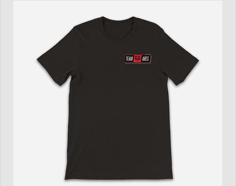 Sword tee — Team Ares chest badge