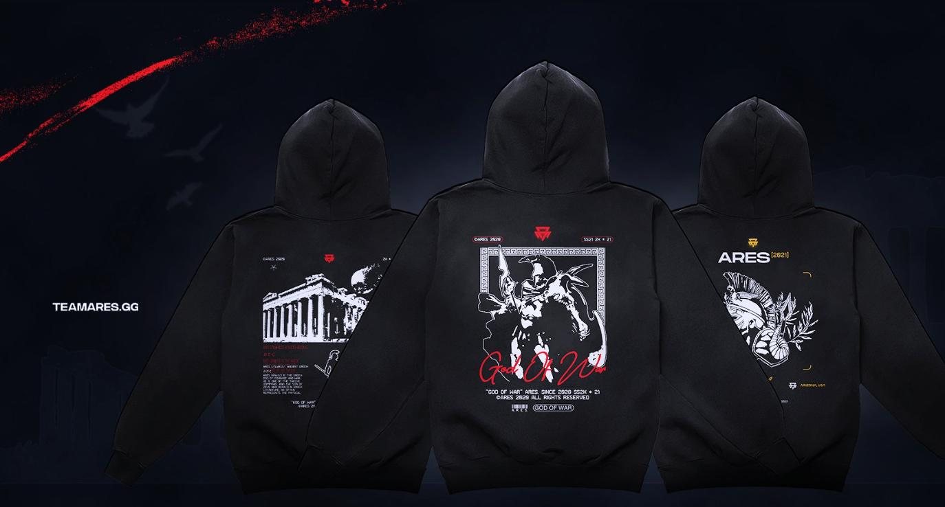 God of War drop — three hoodie back designs