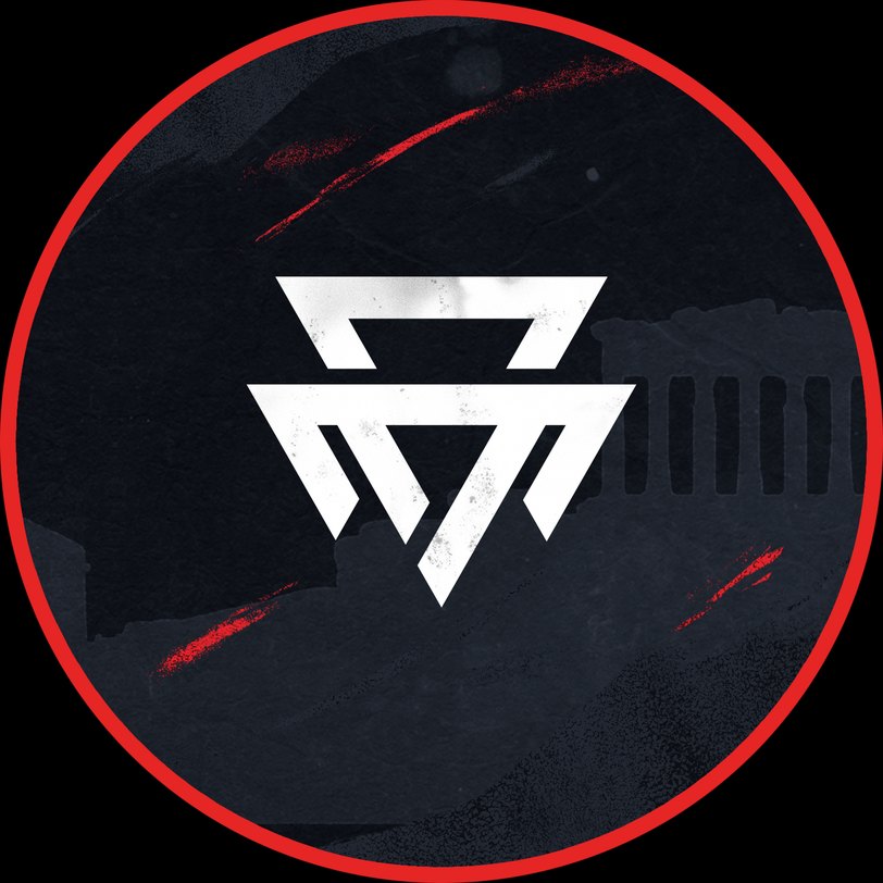Team Ares December 2021 profile picture — white Ares mark in a red ring over the textured Parthenon background