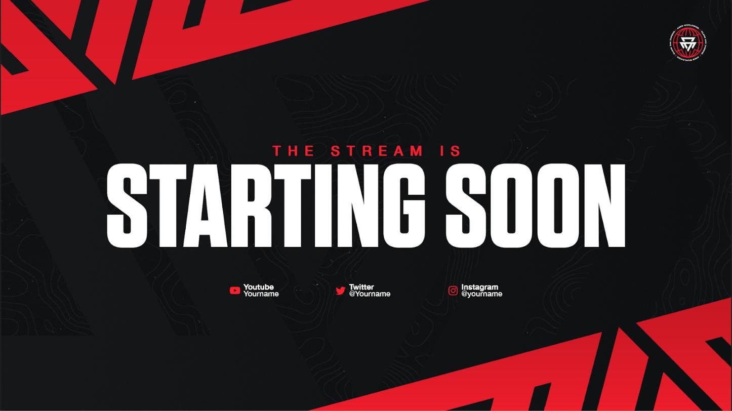 Starting soon stream overlay