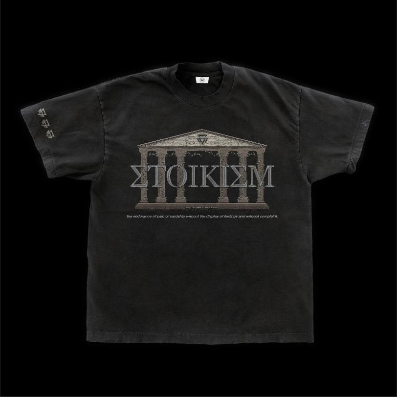 Stoicism vintage tee mock